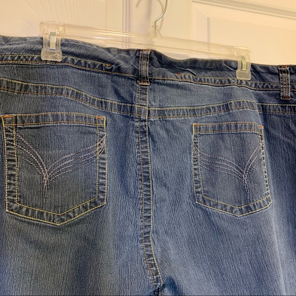 avenue JEANS Blue Denim Stretch Capri Pants 28 - Picture 5 of 7